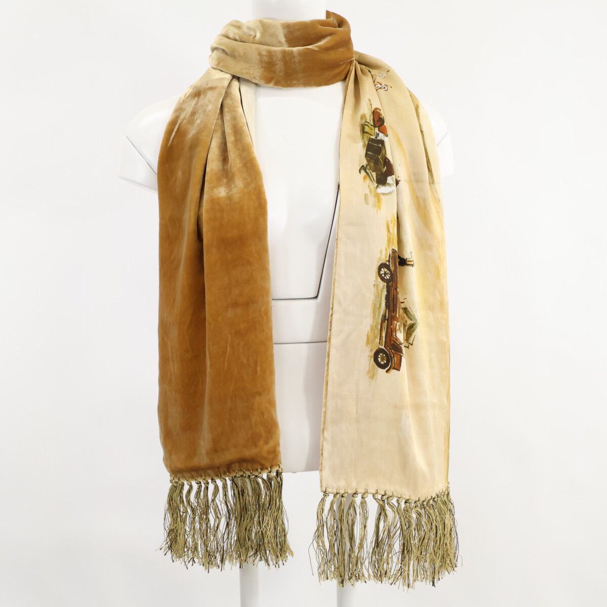 ファッションニュース Porter Classic ポータークラシック SILK STOLE 幻の黄金都市 シルク|ベルベット フリンジ