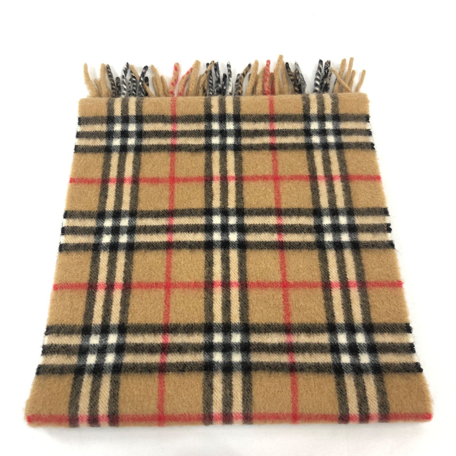 美品】BURBERRY バーバリー ノバチェック カシミヤ 100