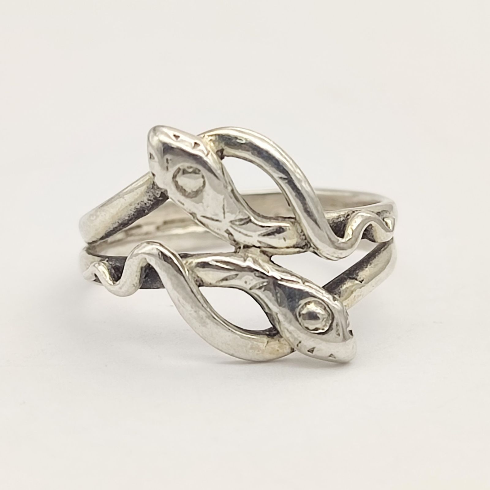 美品】ヴァンドーム青山 V刻印 スネーク デザインリング SILVER