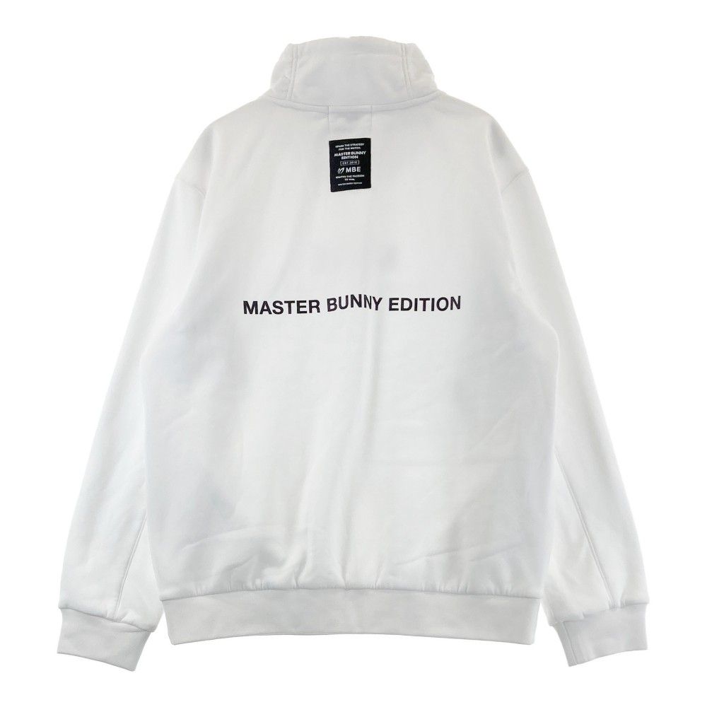 サイズ：5 MASTER BUNNY EDITION マスターバニーエディション  異素材切替 ニットジャケット  ホワイト系 [240101474979] ゴルフウェア メンズ ストスト MASTER BUNNY EDITION マスターバニーエディション 異素材切替
