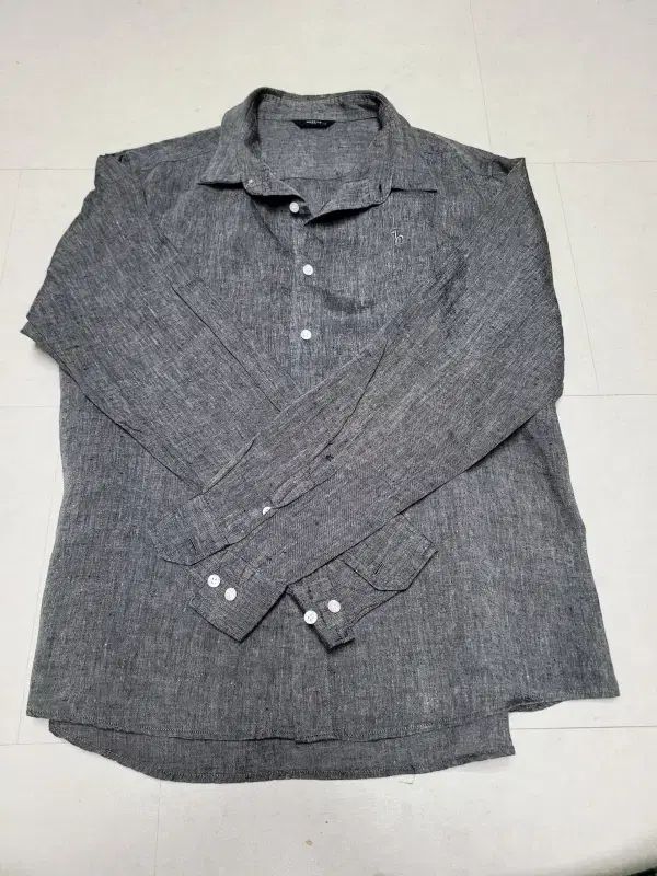 【HOT，SALE】 HAZZYS(へジス) ゴルフ メンズ チャコールグレー リネンシャツ ポール 1170 その他