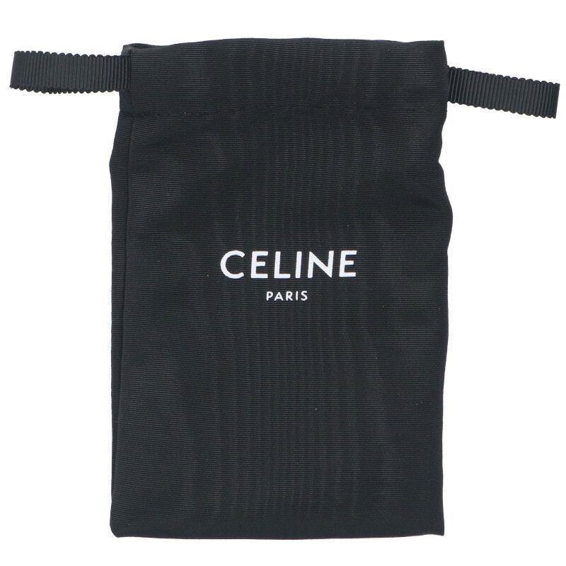 CELINE クロコ型押し　ブラック　 キーケース セリーヌ クロコ型押しエンボスレザーキーケース メンズ キーケース