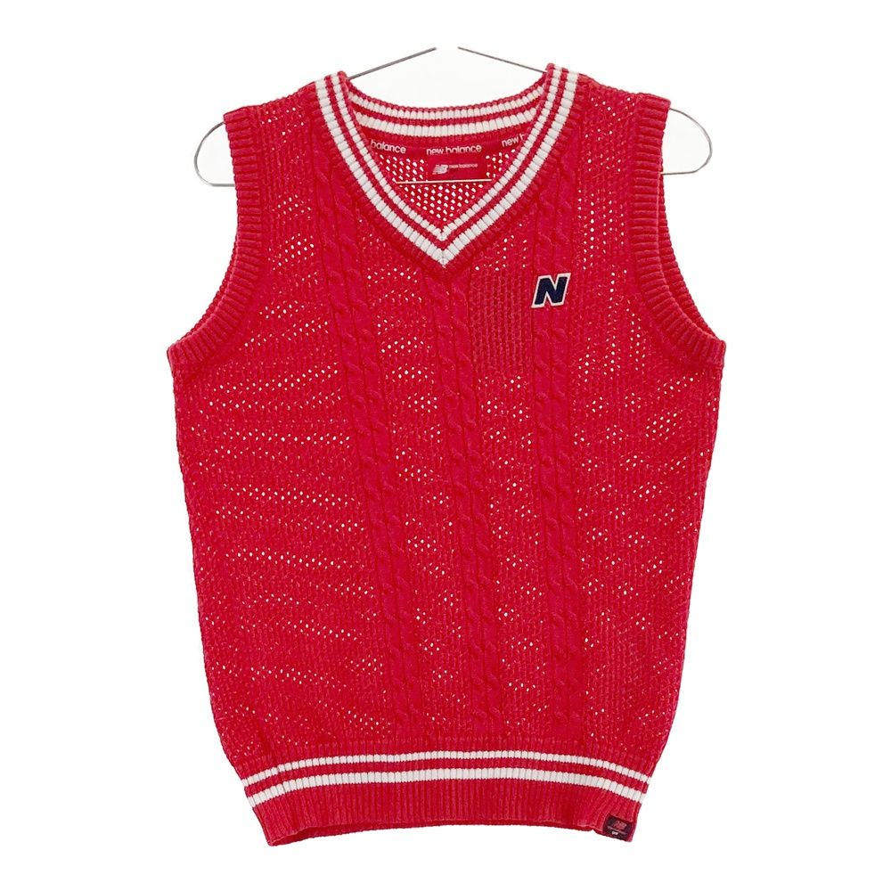 サイズ 1 NEW BALANCE GOLF ニューバランス ニットベスト レッド系 240101529451 ゴルフウェア レディース ストスト