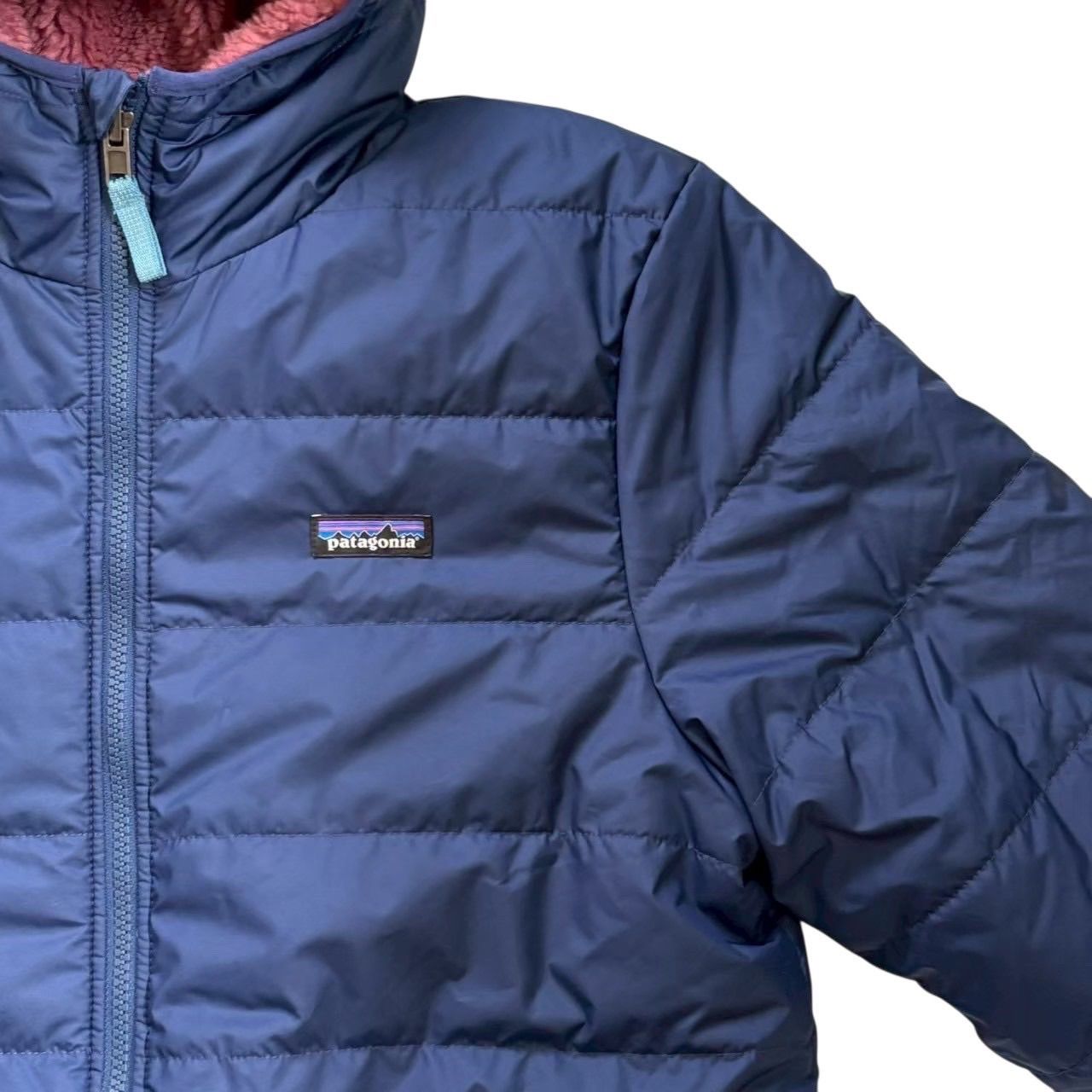 patagonia パタゴニア リバーシブルフリースジャケット ピンク 青 