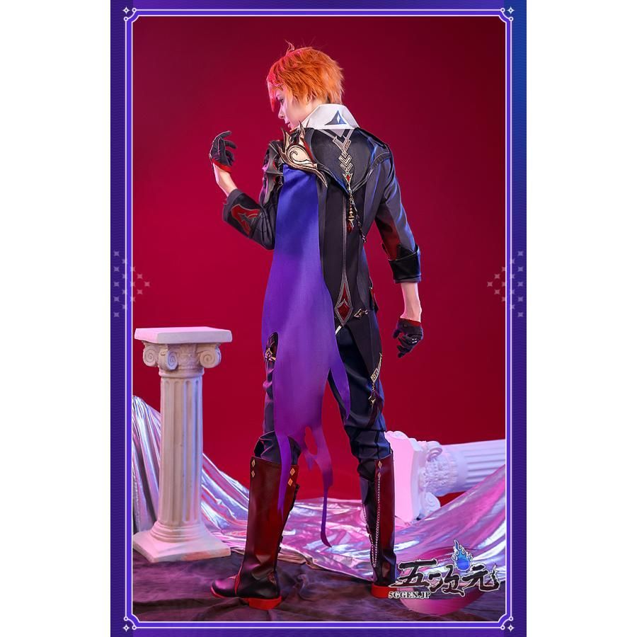 原神 タルタリヤ 三分妄想 コスプレ衣装 Mサイズ ウイッグ付き 三分妄想1/3Delusion】原神 Genshin タルタリヤ-Tartaglia