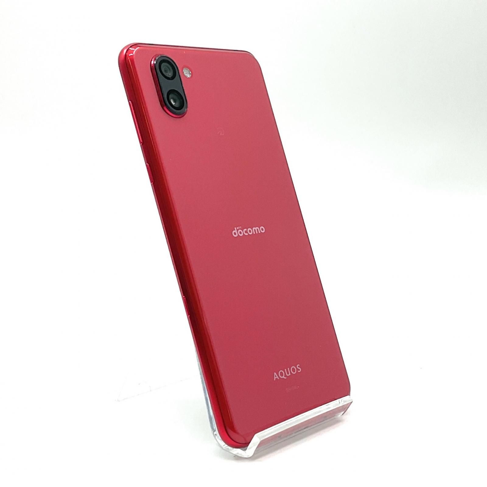 【全額返金保証】【最速発送】SHARP AQUOS R3 128GB ラグジュアリーレッド docomo SH-04L 白ロム 動作確認済