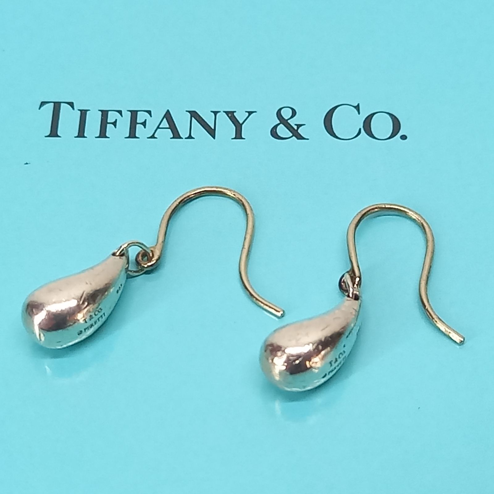 TIFFANY&CO.【極美品】ティアドロップフックピアス 925 新品仕上 ✨極美品✨ティファニー ピアス ティアドロップ フック 雫