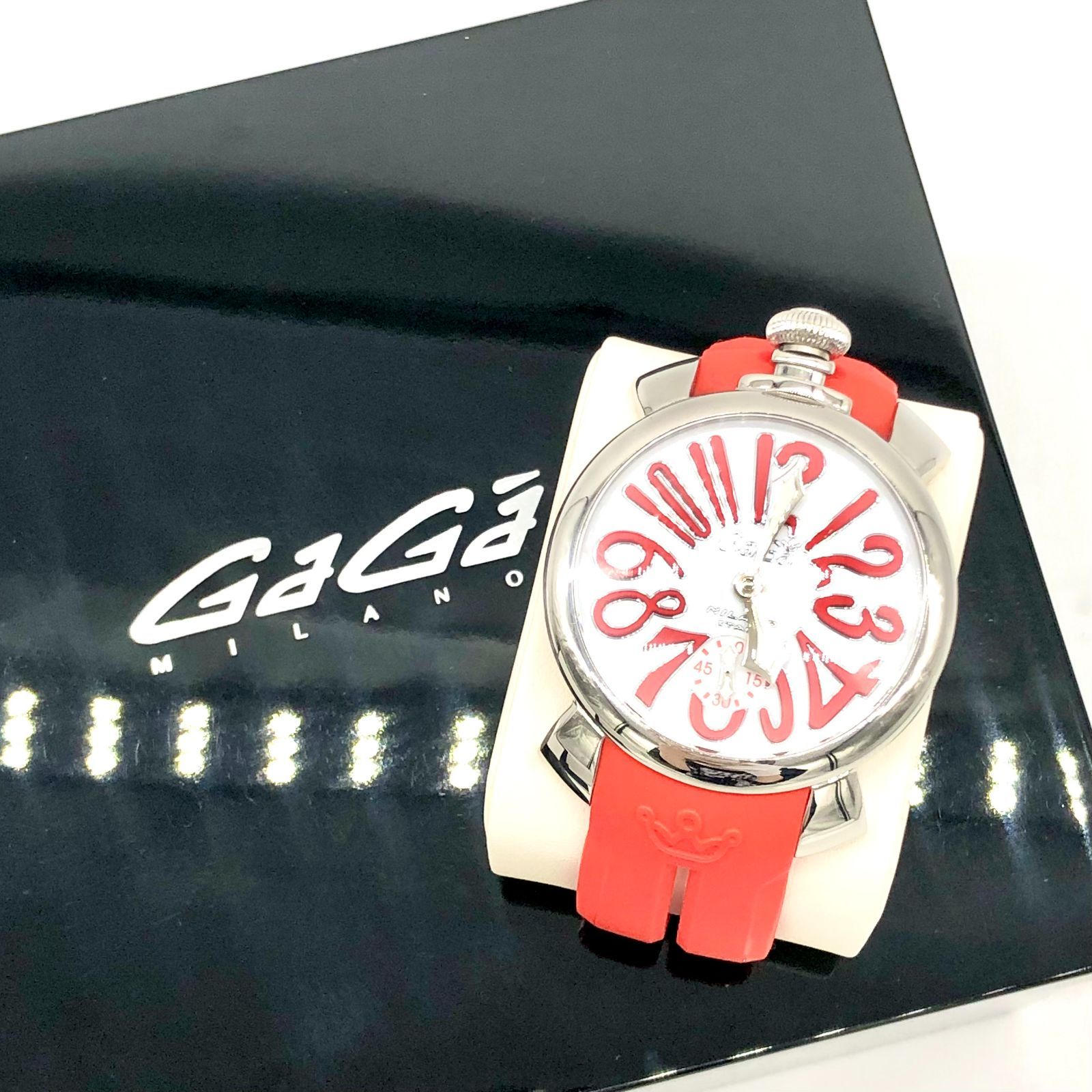 ▽【稼働品】GaGaMILANO/ガガミラノ マヌアーレ48mm 5010.14S SS 