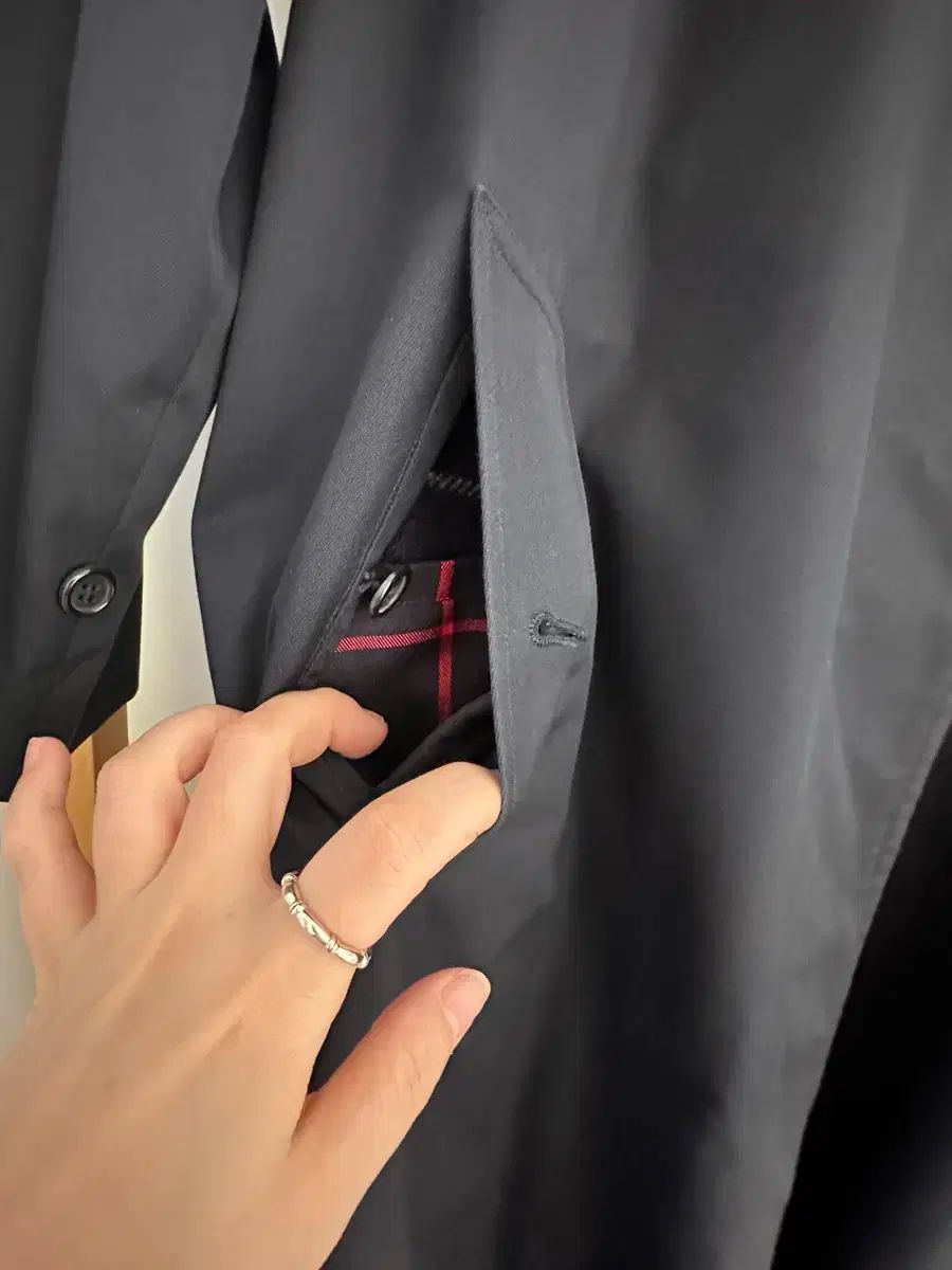 ネイビー トレンチコート