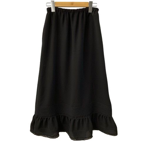 カネコイサオ kaneko isao ワンダフルワールド レーススカート ロングスカート スカート ブラック 201LB-106