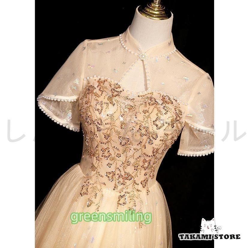 新しい♥イブニングドレス 大人 発表会 ロングドレス 結婚式 演奏会ドレス ウエディング 大きいサイズ エレガント ステージドレス パー