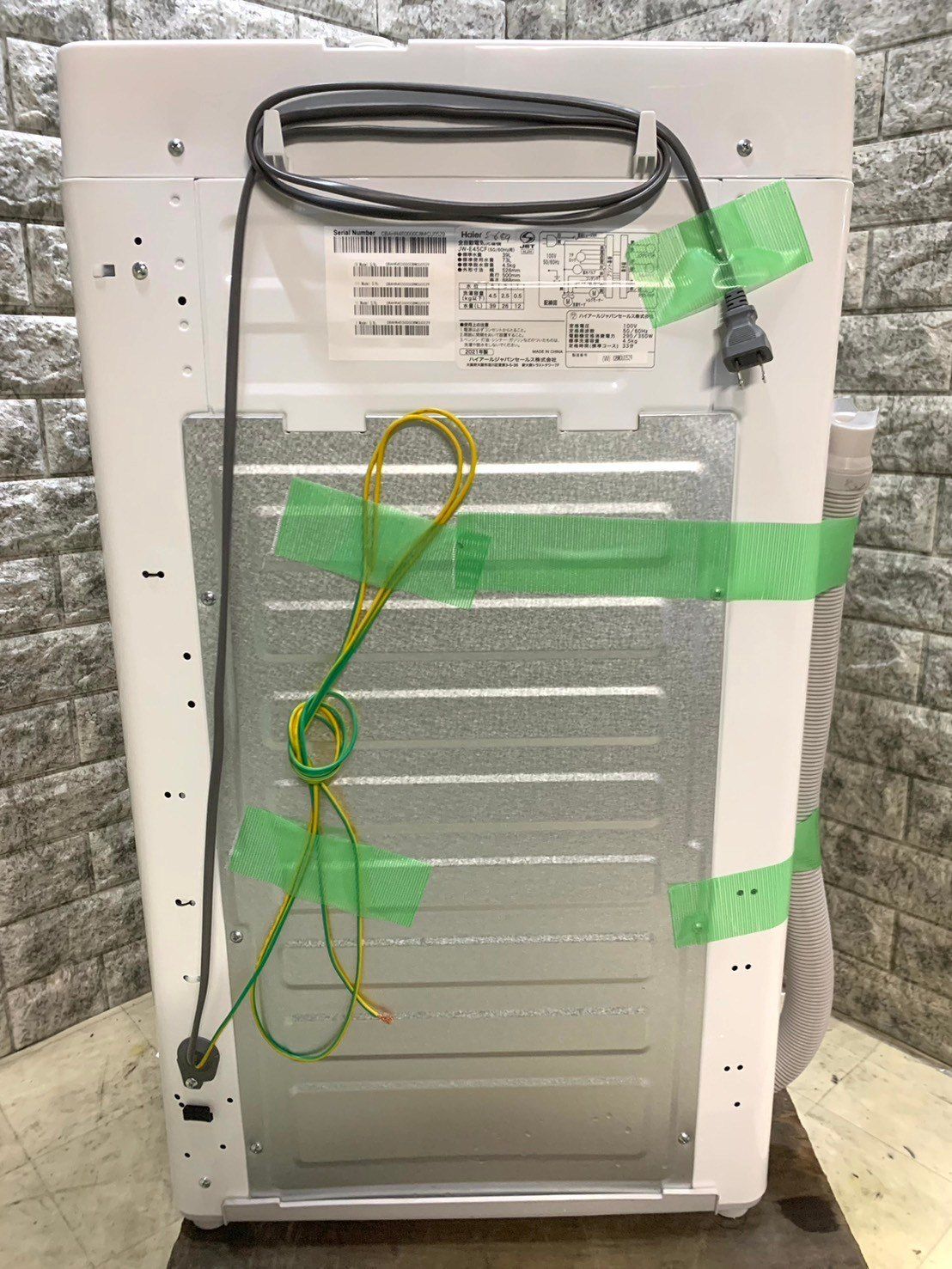 大阪送料無料☆3か月保障付き☆洗濯機☆2021年☆ハイアール☆4.5kg☆JW  