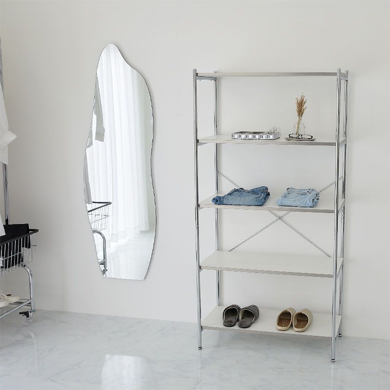 スチールラック メタル製ラック 白 おしゃれ 棚 収納棚 頑丈 ラック スリム 収納 スチールシェルフ 幅80 5段 奥行38 ラック 棚 隙間収納 省スペース オープンラック オープンシェルフ グレー ベージュ ホワイト 頑丈 北欧 かわいい