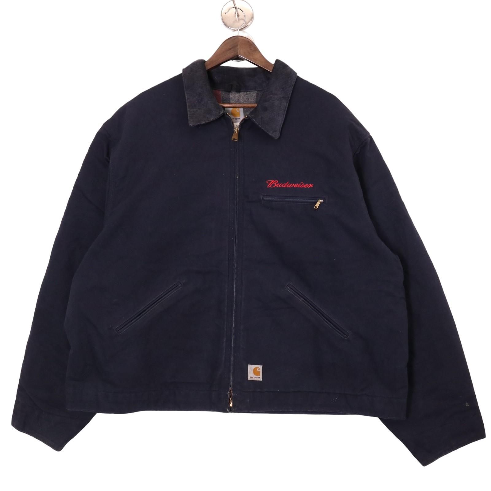 00年代 USA製 Carhartt カーハート デトロイトジャケット Budweiser ワーク ブラック (メンズ 3XL) 中古 古着  A0459 - メルカリ