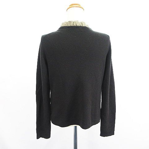 キース KEITH ニット カーディガン 長袖 Vネック フリル ウール