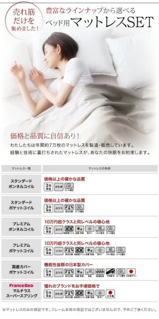 モダンライト?コンセント付きローベッド ベッドフレームのみ