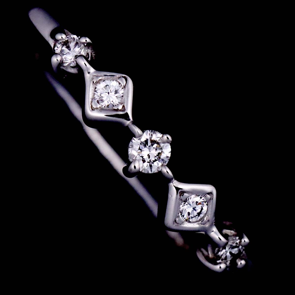 『1年保証』 TASAKI タサキ 11号 ホワイト WG K14 0.07ct ダイヤ リング ゴールド