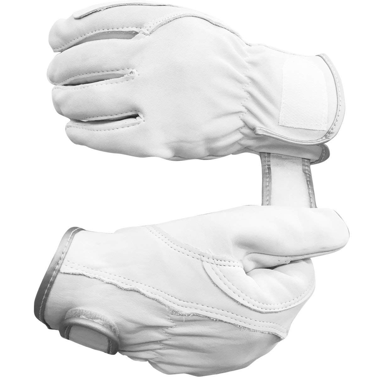  ACE 10双パック 作業手袋 牛本革手袋 マジックテープ アテ付 Mサイズ AG 2300 レスキュー手袋 プロテクター ラグビー