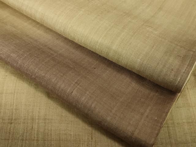 平和屋本店□極上 インド・アッサム 野蚕糸 手織 ムガシルク 訪問着 暈