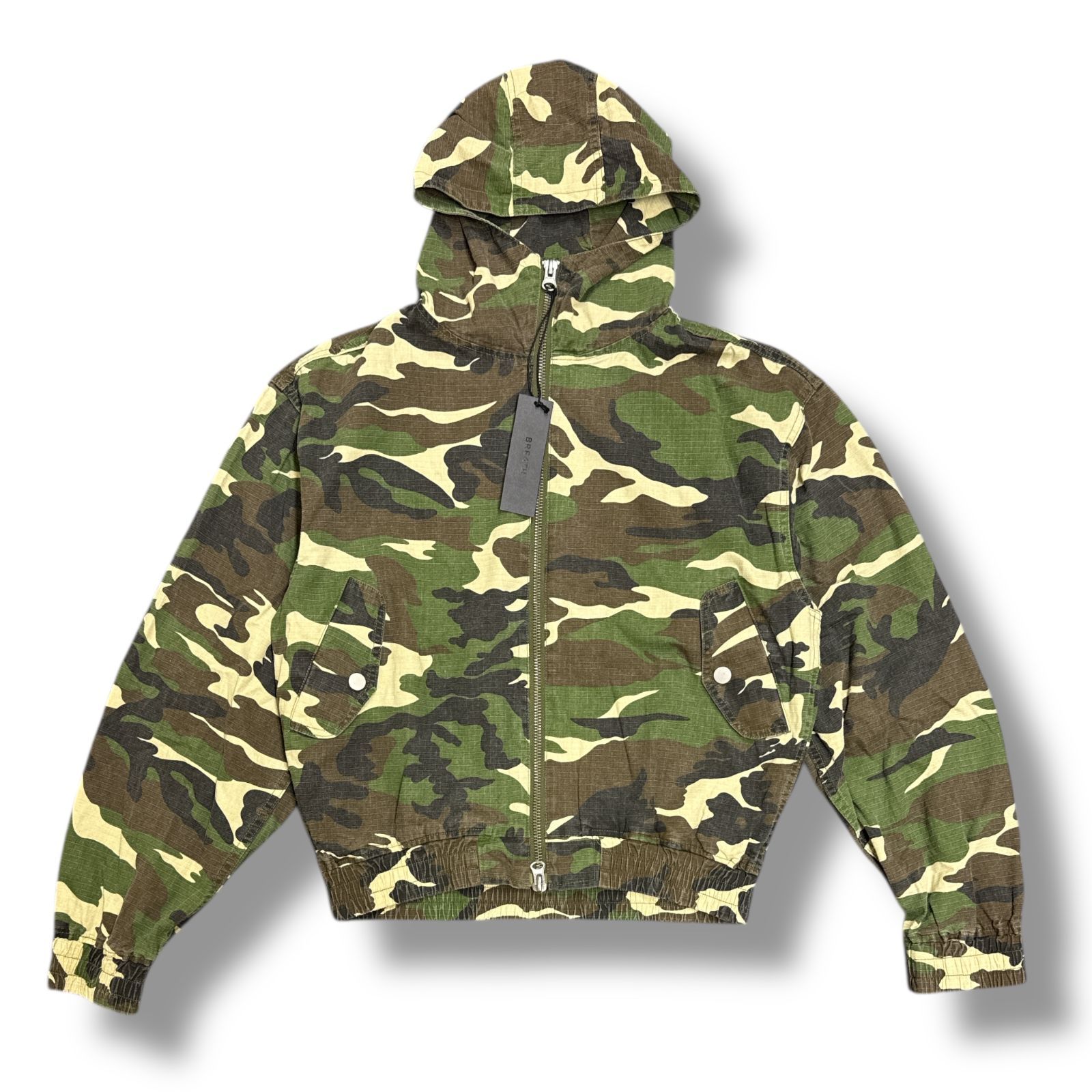 参考上代39600円 BREATH 25SS SUICIDE CAMO ZIP UP HOODIE 迷彩 カモ 