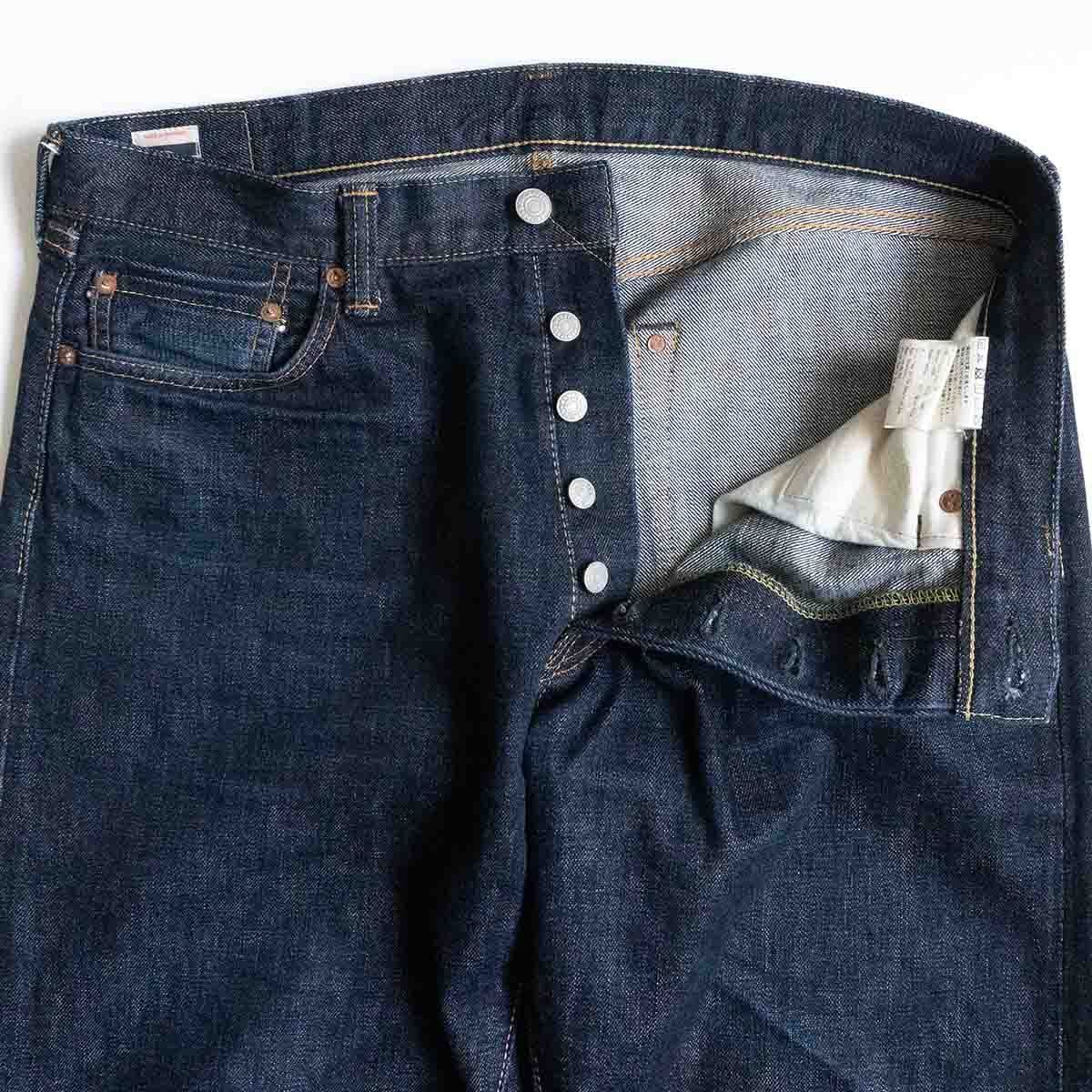 194-46/濃紺/桃太郎ジーンズ/1005SP/出陣ミドルストレート/デニムパンツ/W38 桃太郎ジーンズ MOMOTARO JEANS 1005SP デニム 出陣 ミドル