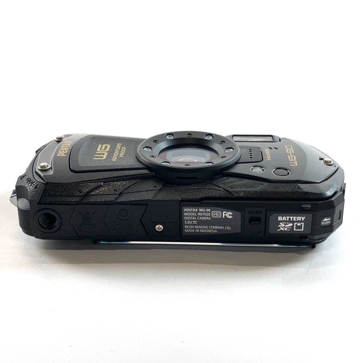 中古】RICOH リコー PENTAX ペンタックス WG-90 ブラック 防水