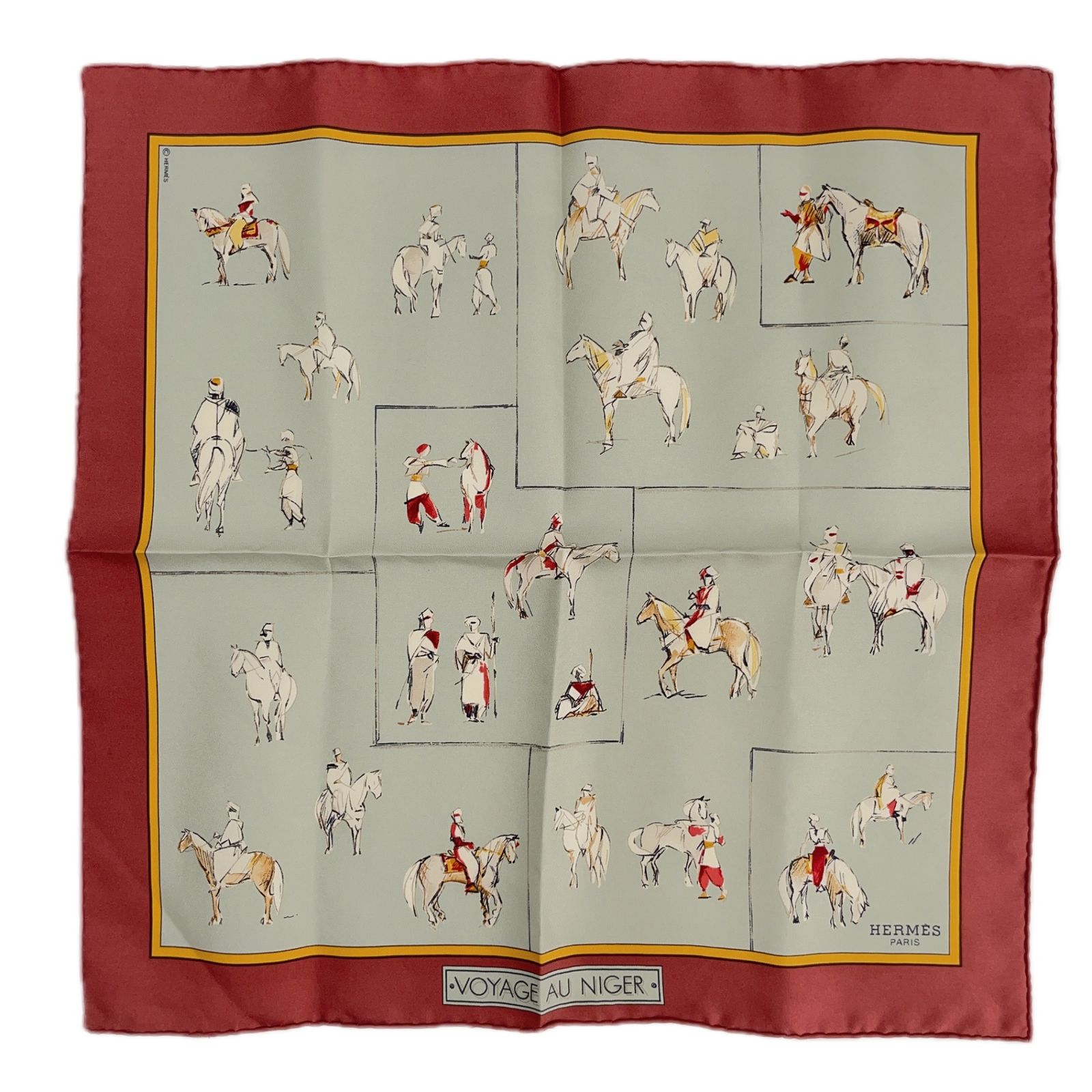 【王道✨】エルメス スカーフ ニジェールへの旅 カレ45 VOYAGE シルク エルメス スカーフ カレ45 ニジェールへの旅 SILK100% | 東京