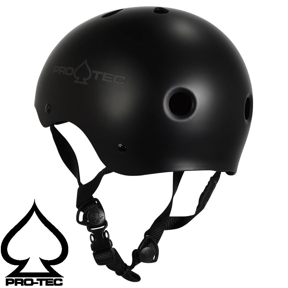 正規輸入品 PRO-TEC CLASSIC CERTIFIED MATTE BLACK プロテック スケートヘルメット クラシック サーティファイド マットブラック