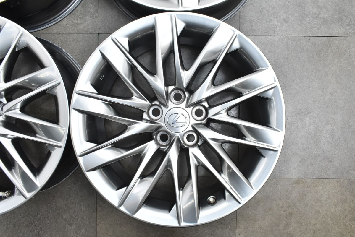 ①HIRO！レクサス LS500 バージョンL 純正 19×8J +25 交換用に】レクサス LS500 バージョンL 純正 19in 8J +25 PCD120 4本