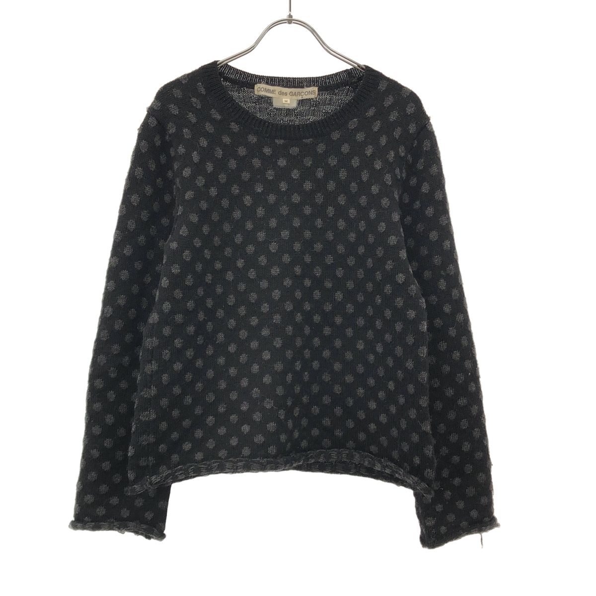 専用です☺︎新品未使用　コムコム　ポリエステルカットソー　黒 COMME des GARCONS コムデギャルソン 2010AW ドットウールニット