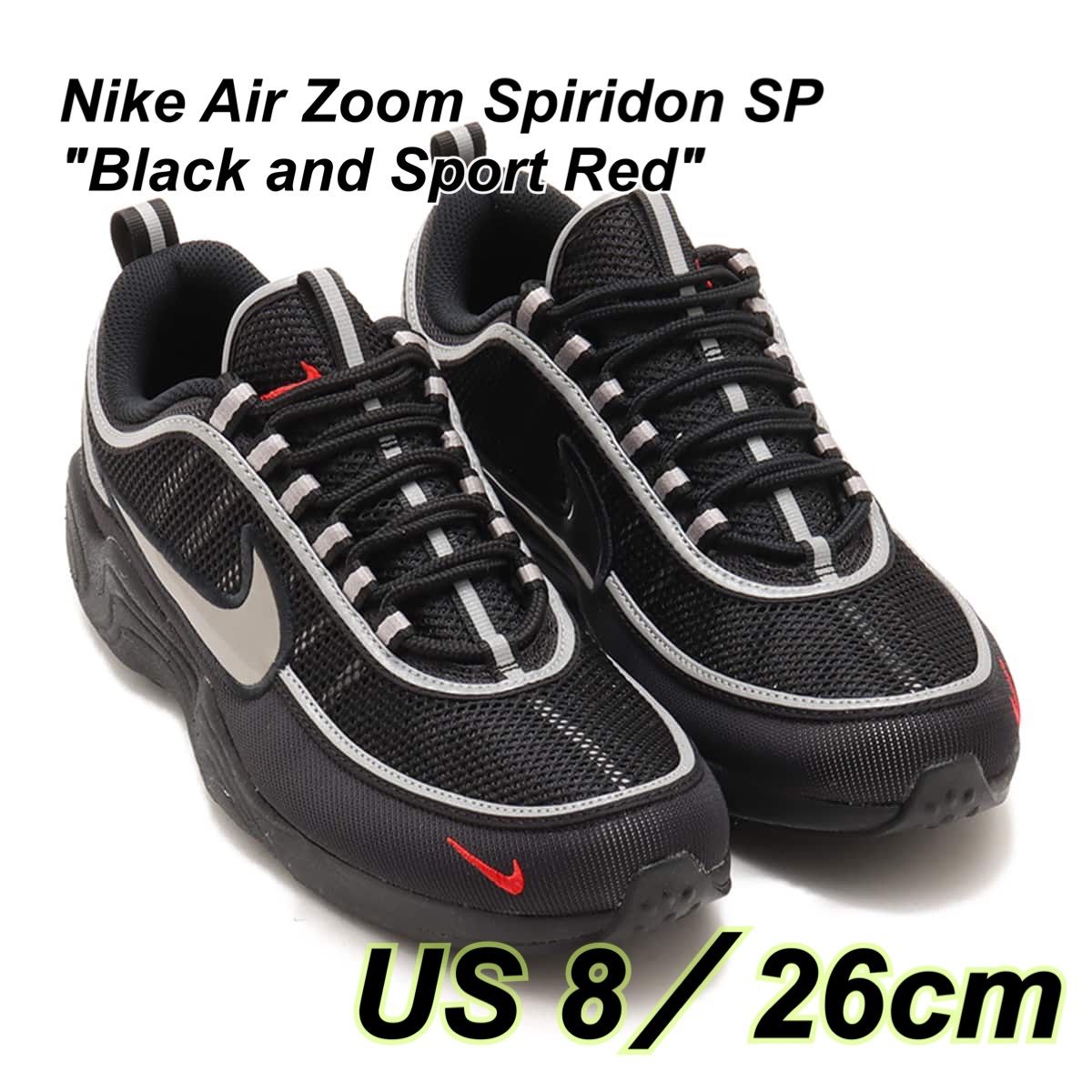 【ナイキ】★Nike Air Zoom Spiridon Black and Red★大人気★ nike-air-zoom-spiridon-black-