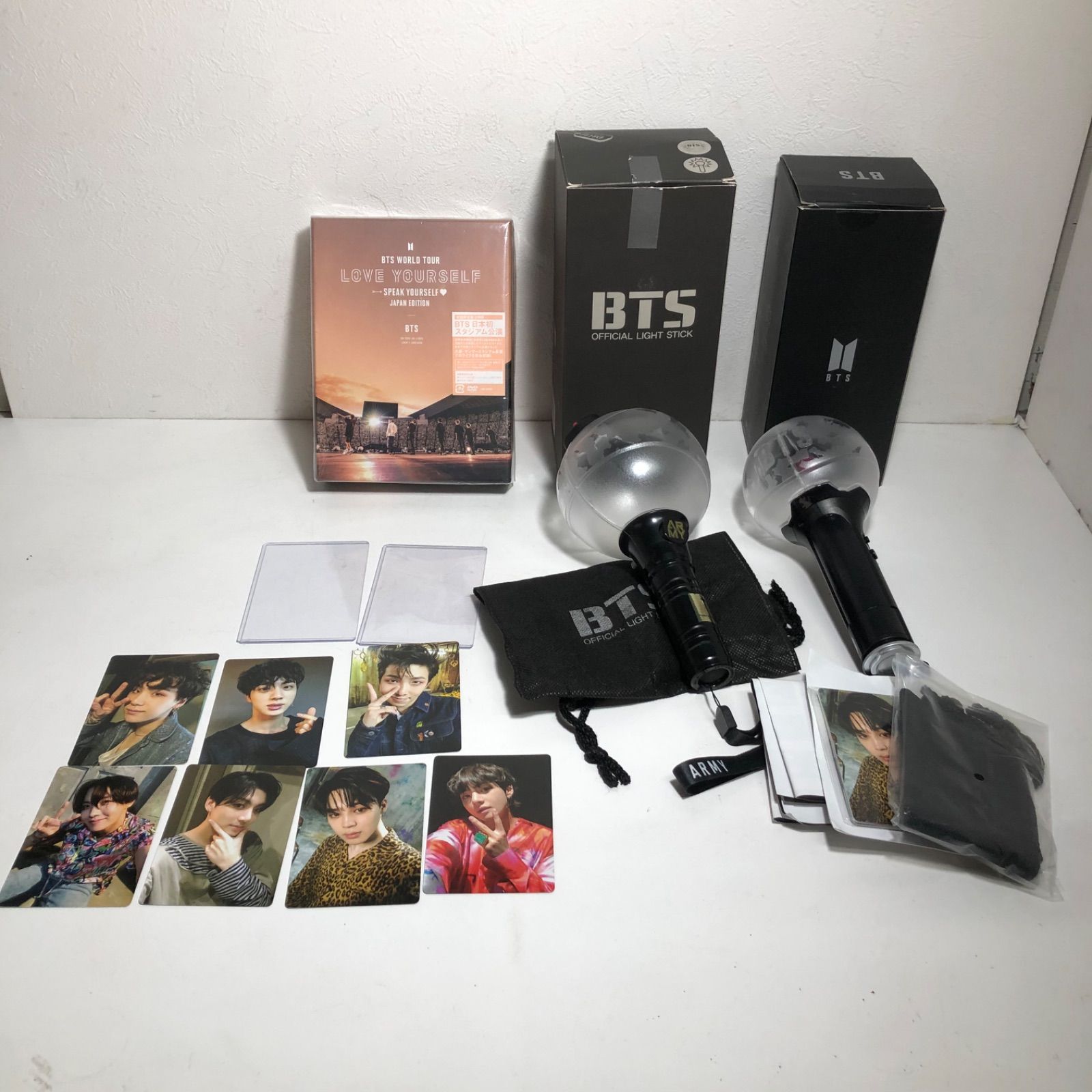 ☆BTS 日本初スタジアム公演 2枚組DVD 初回限定盤、ペンライト×2