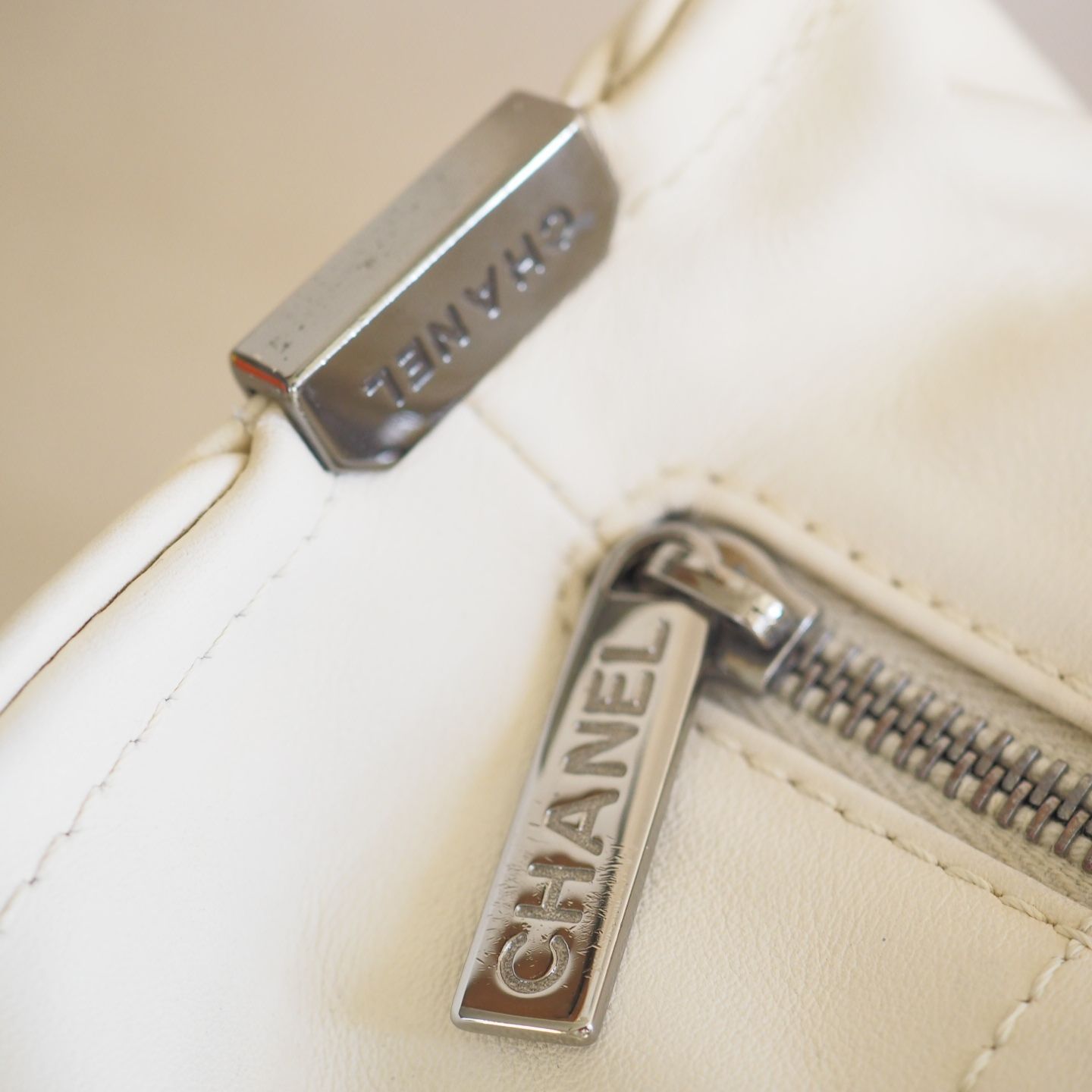 廃盤希少☆ シャネル CHANEL チョコバー ボストン ハンドバッグ 