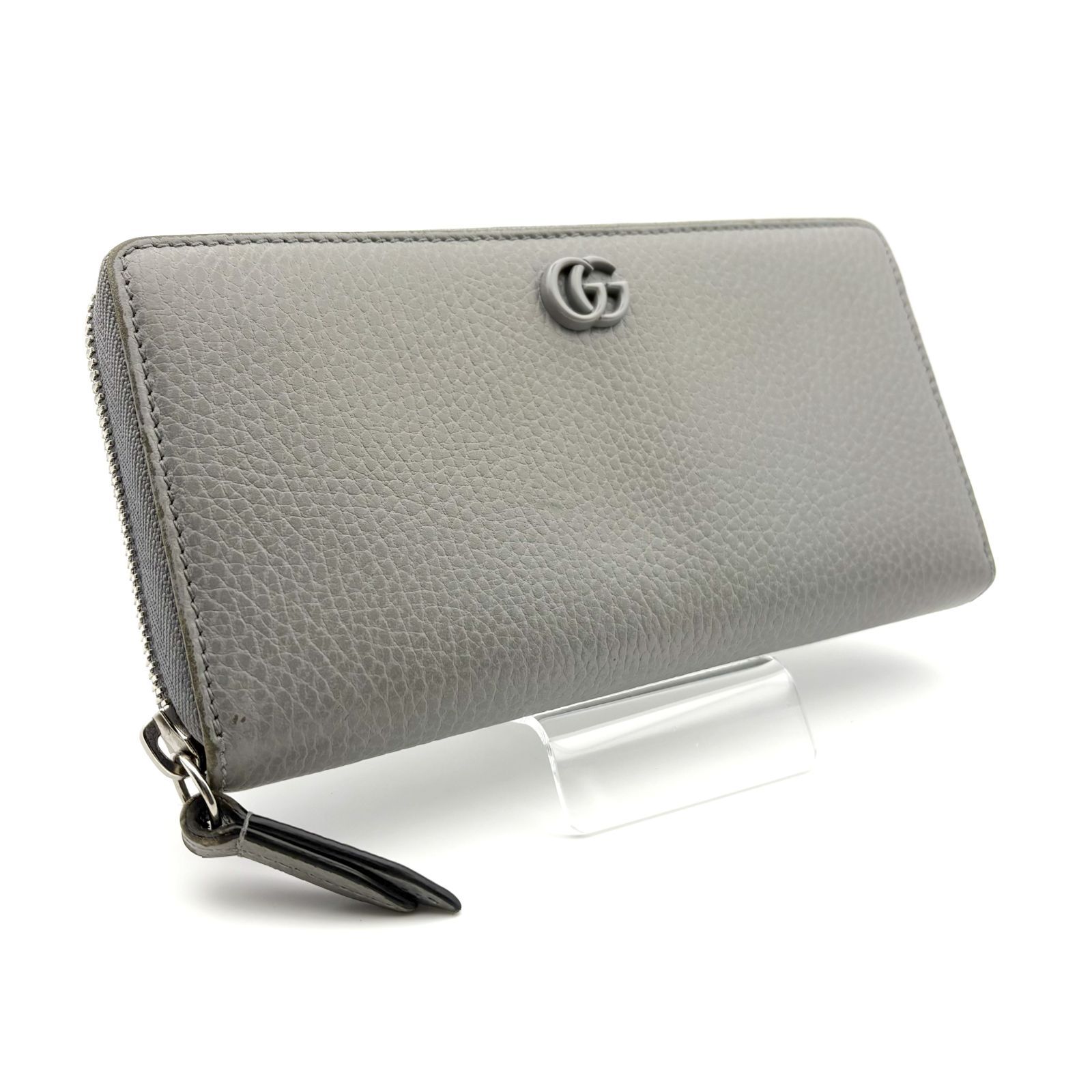 箱付／美品 】GUCCI グッチ GGマーモント ジップアラウンド ラウンド