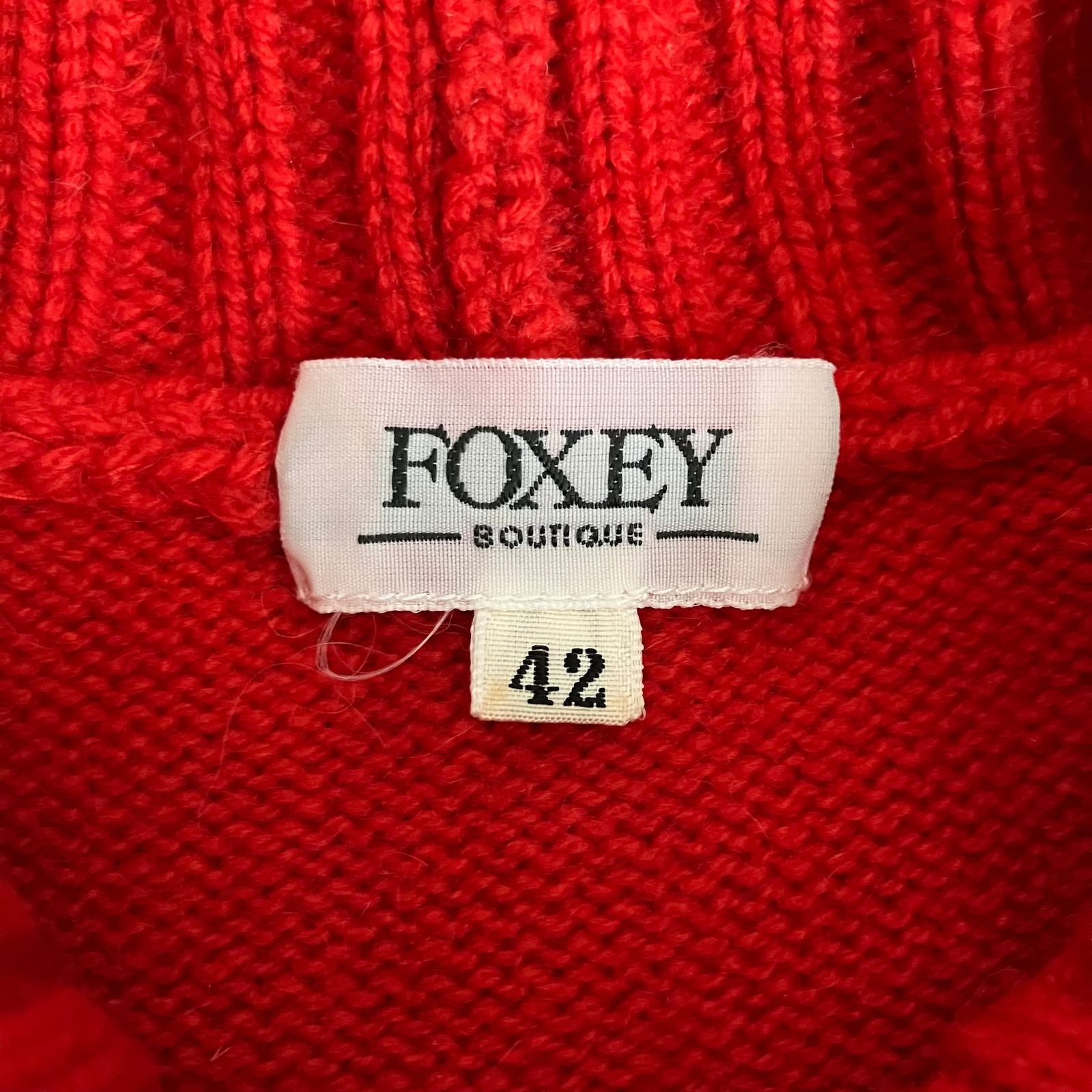 フォクシー ノースリーブ タートル ニット カシミヤ100% 40 FOXEY フォクシー カシミヤ 100% ノースリーブ タートルネック