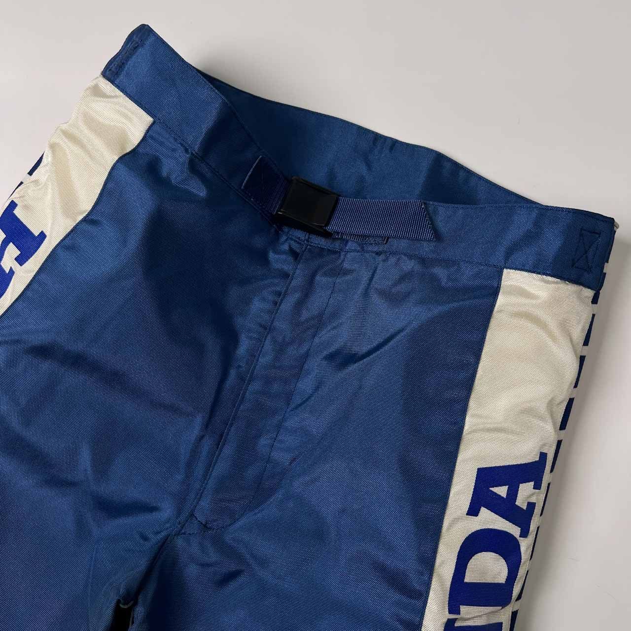 80s 90s HONDA ホンダ 切替本革 裏メッシュ ナイロン モトクロスパンツ