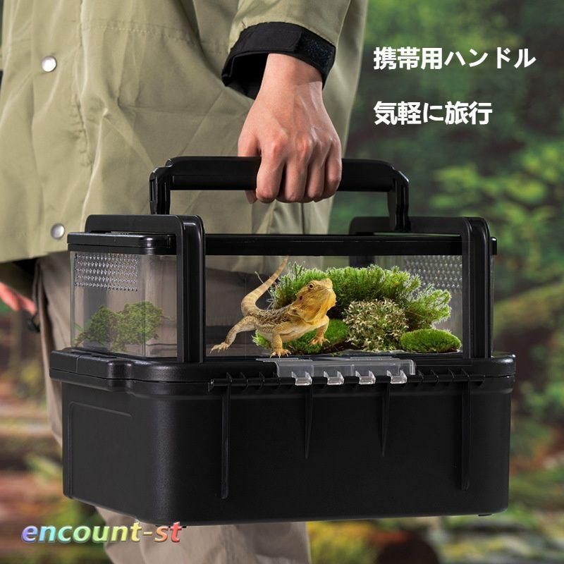 爬虫類カメレオンケージペットハウス 無脊椎動物の生息地 バイオ換気された繁殖室 取り外し な爬虫類ボックス 屋外の野生の収穫の爬虫類の箱