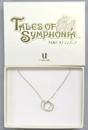 銀製品・指輪・アクセサリー　[破損品] ロイド＆クラトス ダブルリングネックレス K10イエローゴールド 「テイルズ オブ シンフォニア×U-TREASURE」 ロイド & クラトス/ダブルリングネックレス K10イエローゴールド