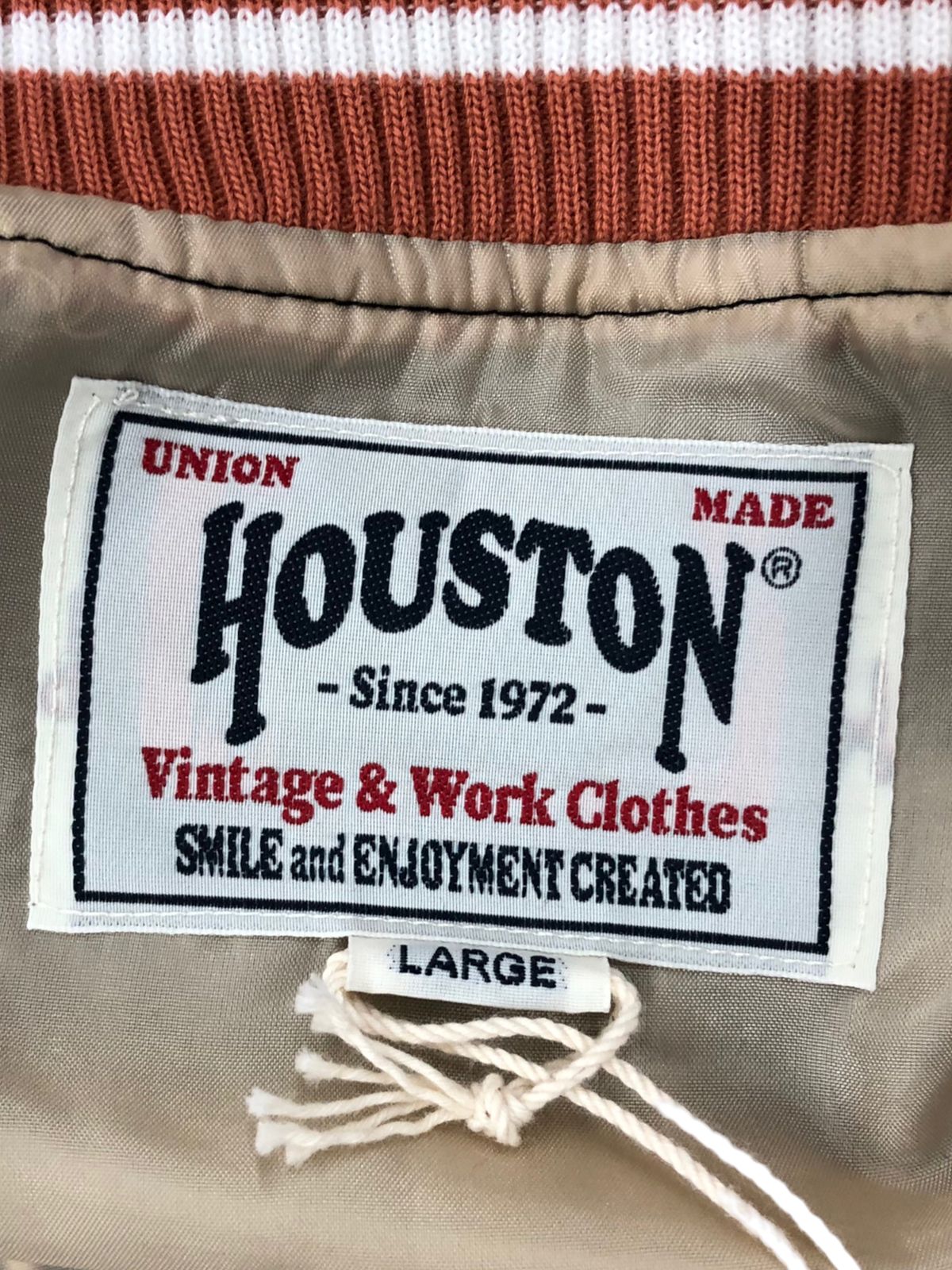 送料無料ギフト HOUSTON (ヒューストン) RAYON AWARD JACKET(DEVILS