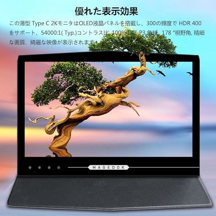 モバイルモニター cocopar 13.3インチ 有機EL OLEDパネル Cuview 有機