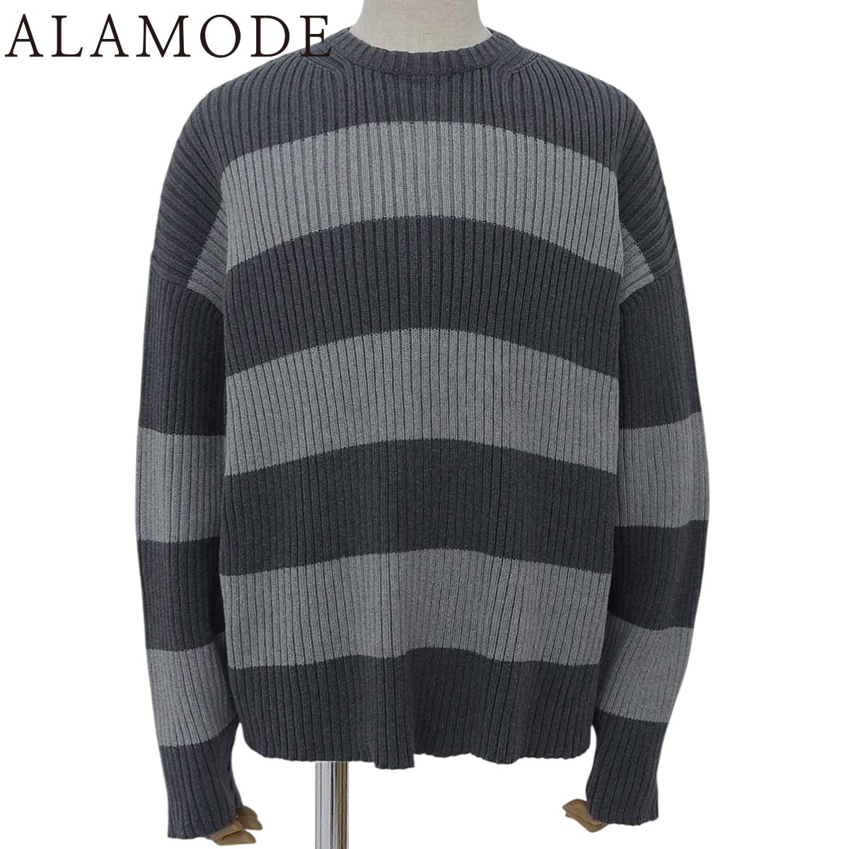 BALENCIAGA バレンシアガ バック BB ロゴ ボーダー ニット BALENCIAGA(バレンシアガ) バックロゴ ボーダーニット ニット