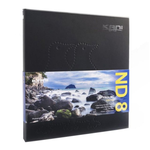 KANI角型フィルター NDフィルター ND8 (100 x 100mm) 光量調節用 ドイツ製光学ガラス使用 フィルターフレーム付KANI 角型フィルター ND8