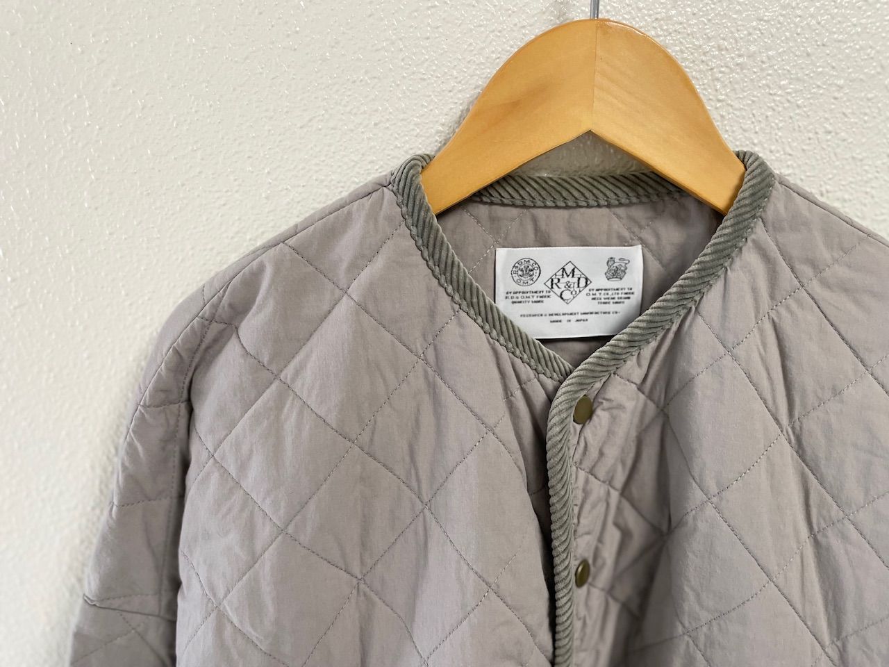 R - D.M.Co- マンズテーラー キルティング ハーフ コート