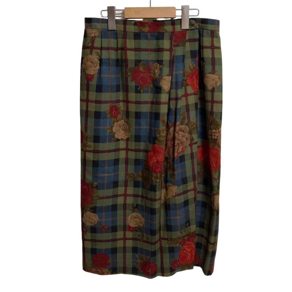 バーバリー スカート プリーツ 大きめサイズ15号 美品 バーバリー