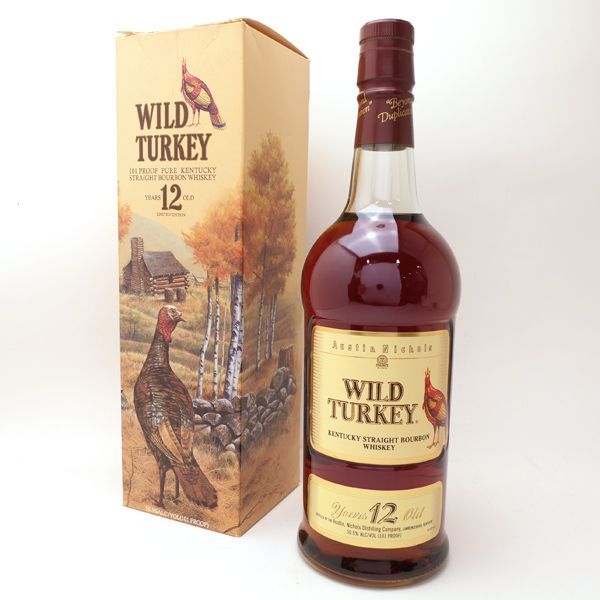 【お酒】ワイルドターキー12年 50.5% 750ml 未開栓 箱 旧ラベル 分割ラベル WILD TURKEY バーボン ウイスキー ◆送料込◆質屋-i8883