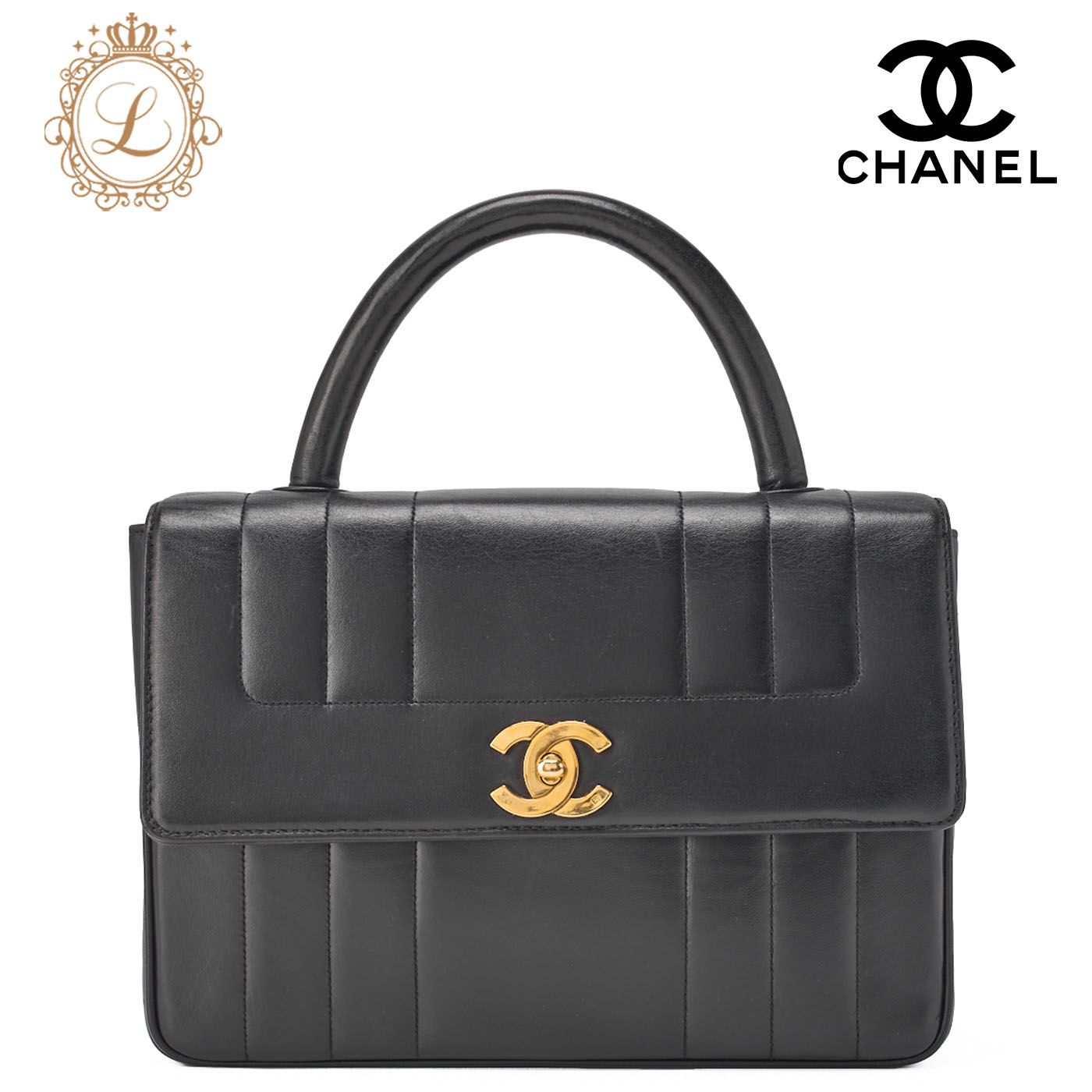 CHANEL シャネル ハンドバッグ マドモアゼル ターンロック ラムスキン  