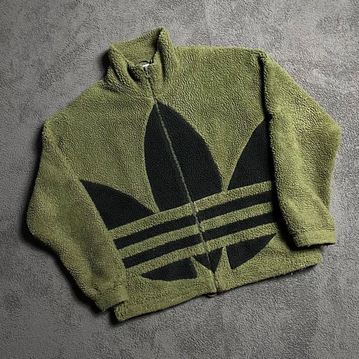 adidas(アディダス) 抹茶 ビッグロゴ ファイヤーバード フリース