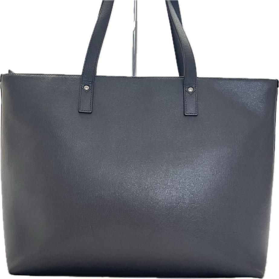 フルラ FURLA サフィアーノレザー トートバッグ ビジネスバッグ ネイビー フルラ クロコ型押し ハンドバッグ ダークネイビー レザーバッグ