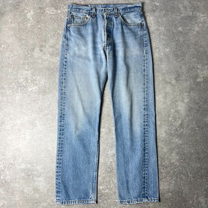90s USA製 Levis 501 ストレート デニム パンツ 31 30 / 90年代 