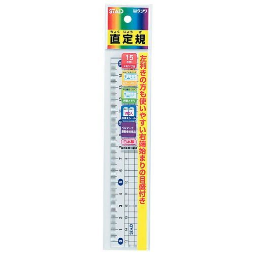 (まとめ）【クツワ】定規 メタクリル直線定規 15cm HS151 【×100セット】